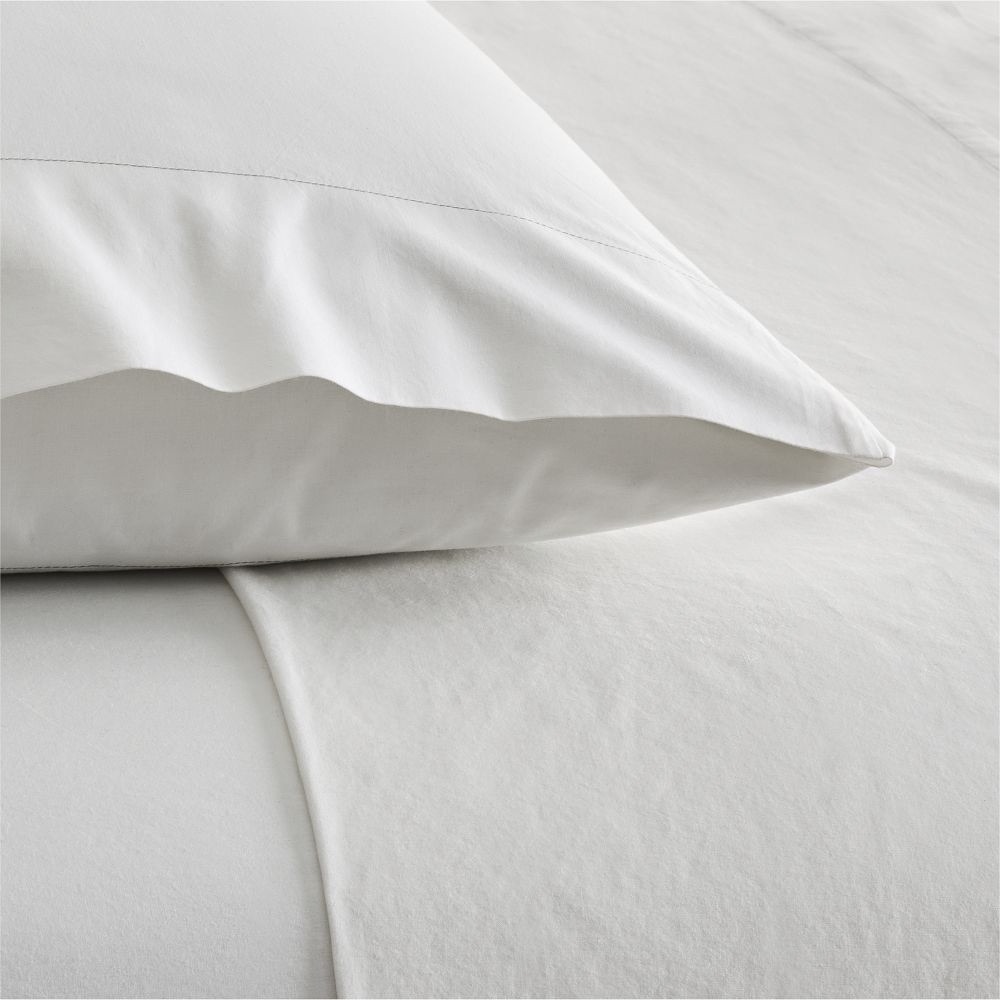 West Elm Crisp White Bedding Sheets - Picture 2 of 4